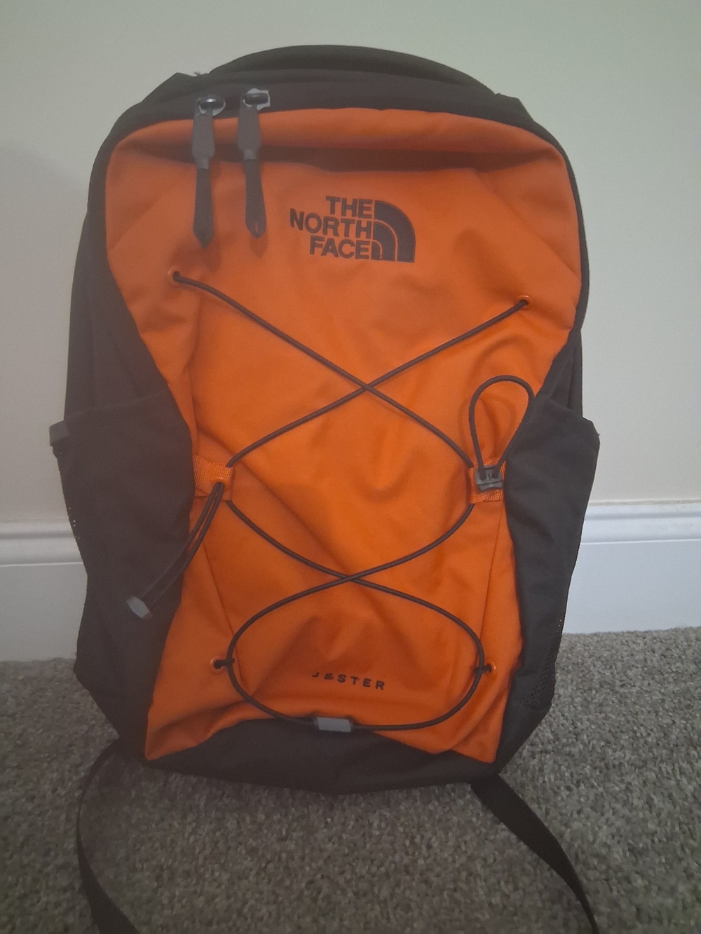 The North Face Orange and Black Jester Backpack